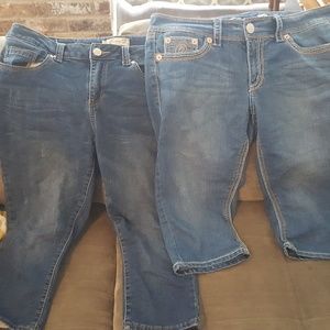 Seven capri Jeans.  2 pair. Size 14
